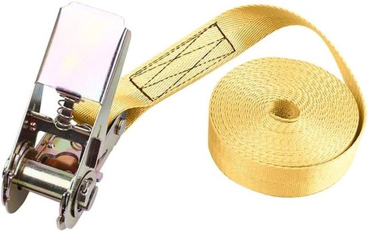 Zware spanband met ratel - Sjorren Riem - 10 meter - Metalen Gesp - 6 Kleuren - 811kg - Spanningsriem.