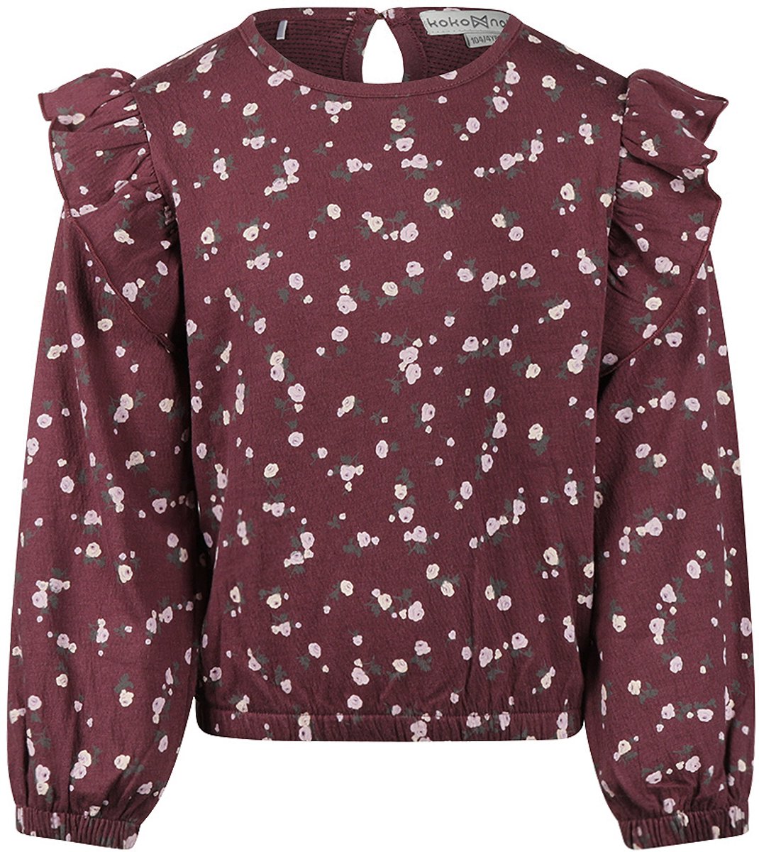 Koko Noko Meisjes Blouse - Eggplant