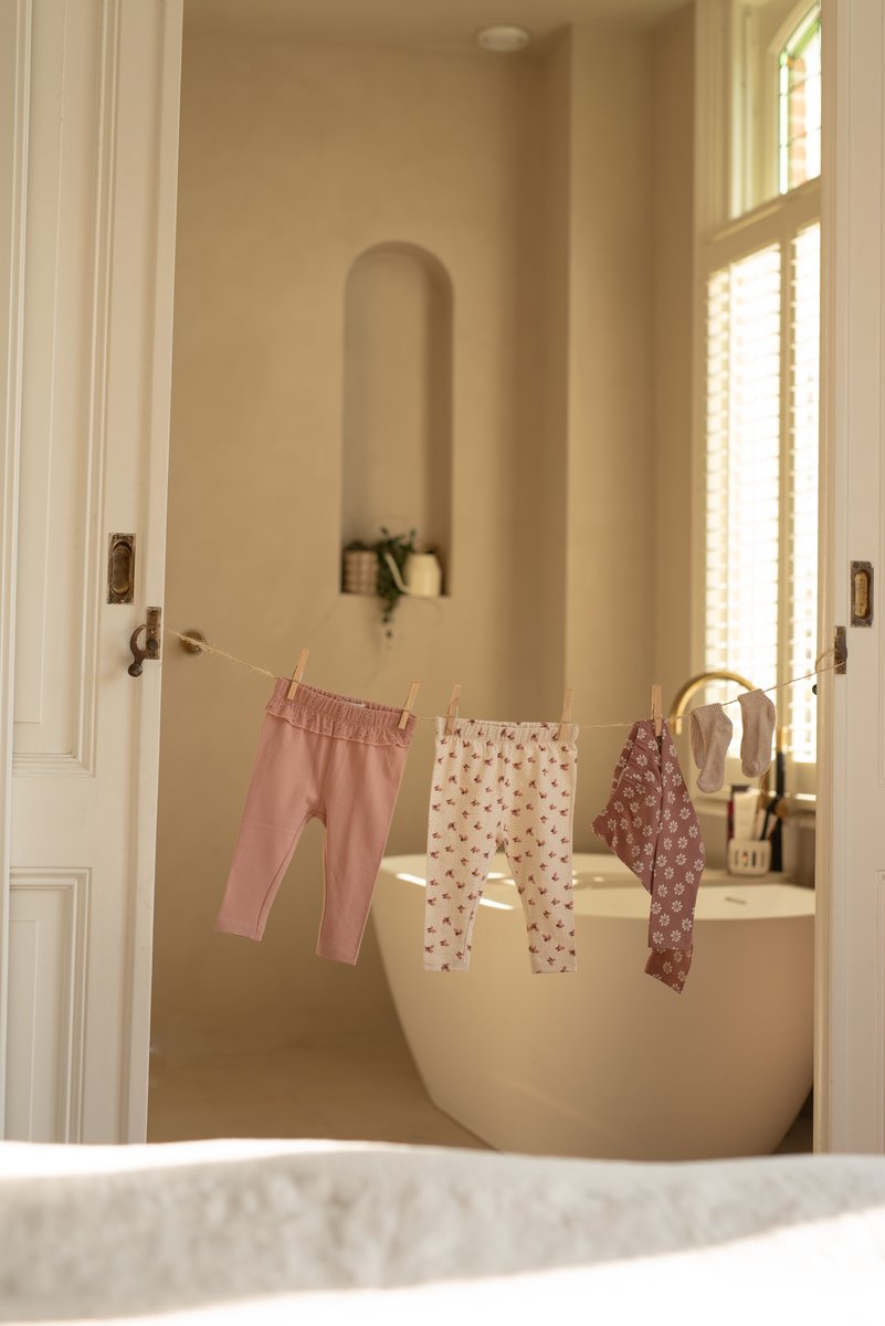 Dirkje Meisjes 3 Pack Legging - Misty rose