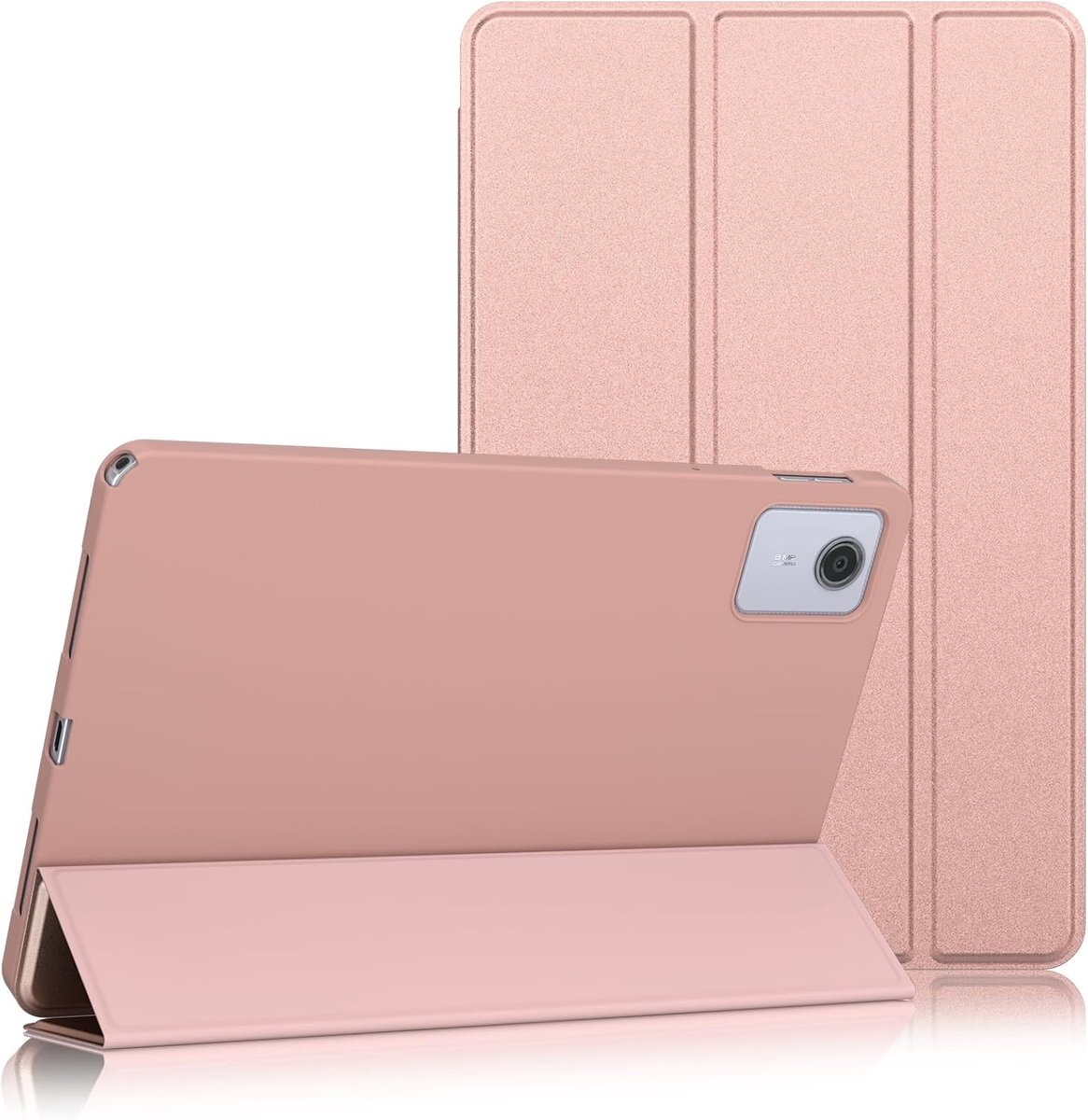 SnelShoppen - Protective Case voor Lenovo Tab M11 (2024) - 11 Inch, Rose Gold, Met Auto Slaap/Waak Functie, Ideaal voor Bescherming en Gebruik op Scho