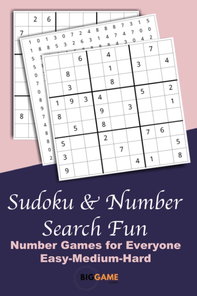 SnelShoppen - Sudoku & Number Search Fun: Puzzels voor Iedereen - Van Eenvoudig tot Moeilijk, Perfect voor Thuis, Reizen en Feestjes