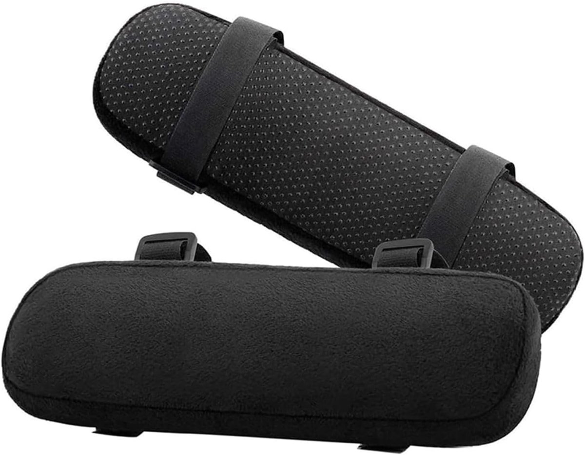 SnelShoppen - Office Chair Armrest Pads - Dikke Armsteun Kussens voor Stoelen - Geheugenfoam Arm Covers - Elbow Support voor Gaming, Kantoor & Rolstoe