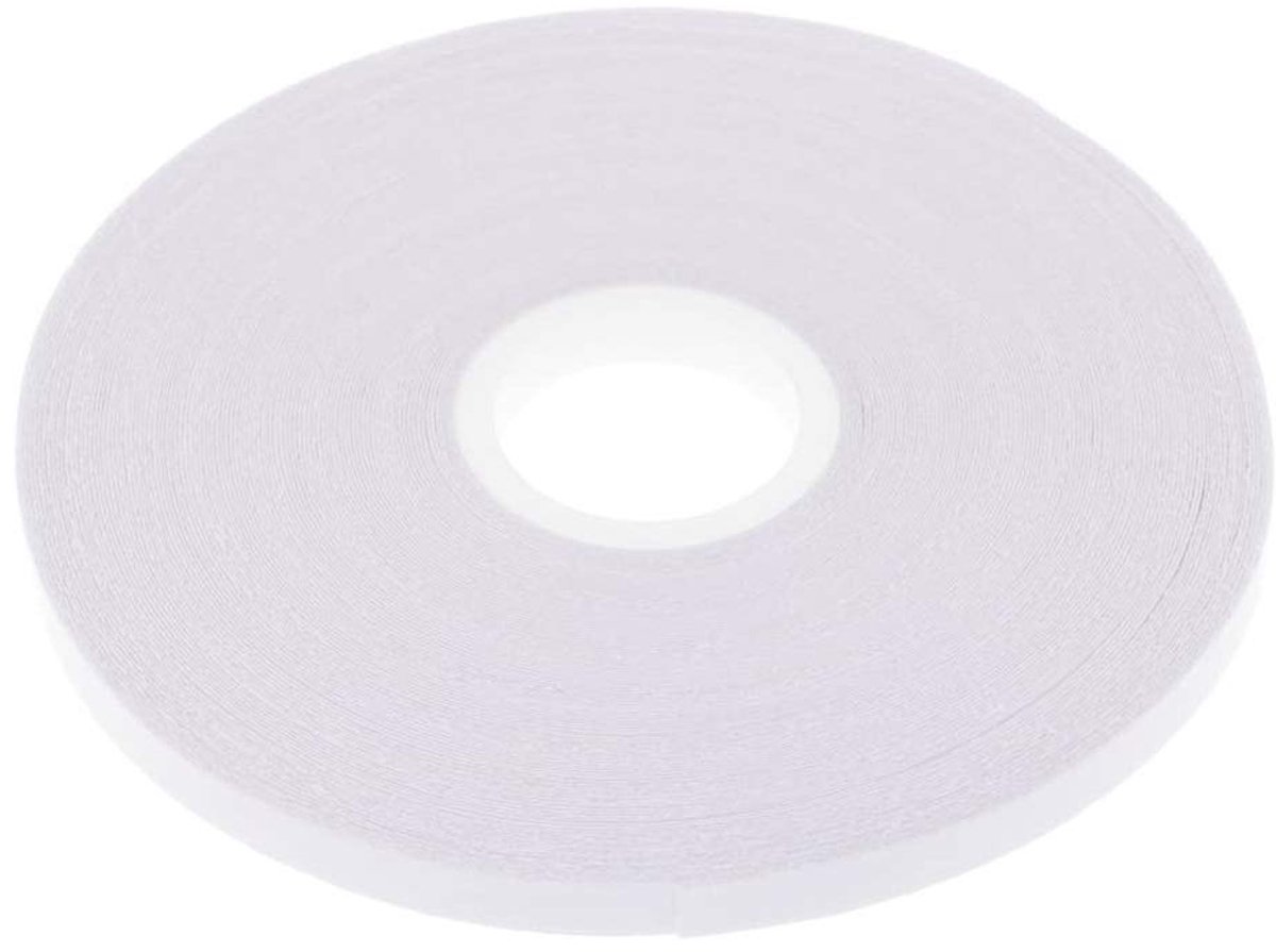SnelShoppen - Dubbelzijdige Tape 21.8m - Wit - Kleding, Quilten, DIY, Wasbaar, Niet-geweven Materiaal - Voor Patchwork en Zipper Alignments