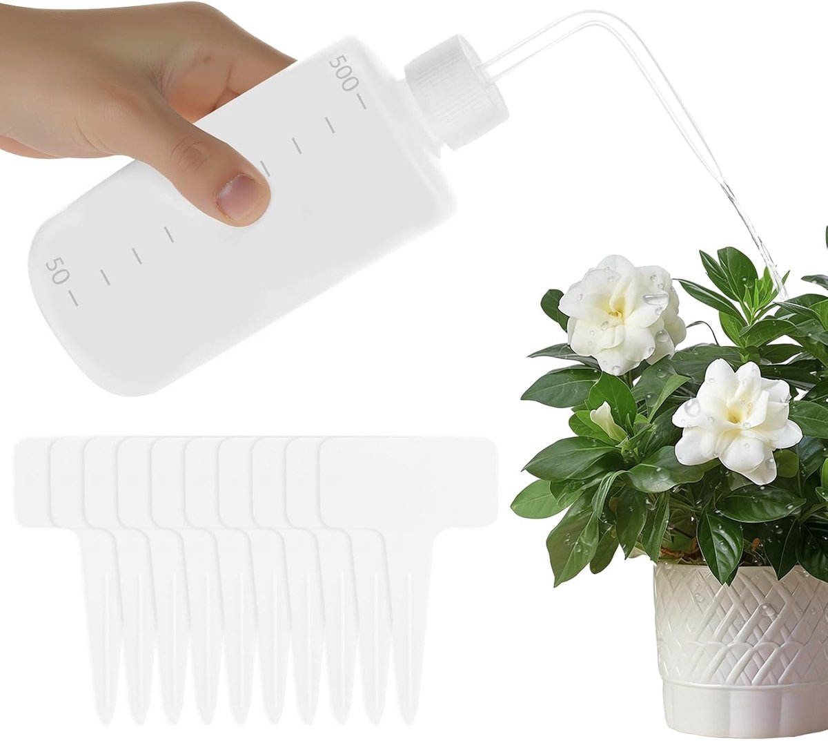 SnelShoppen - 3 Stuks Wetenschappelijke Fles, Condiment Waterfles, 250ml Plastic Knijpfles voor Laboratorium, Planten Water geven, Tattoo Was, Inclusi