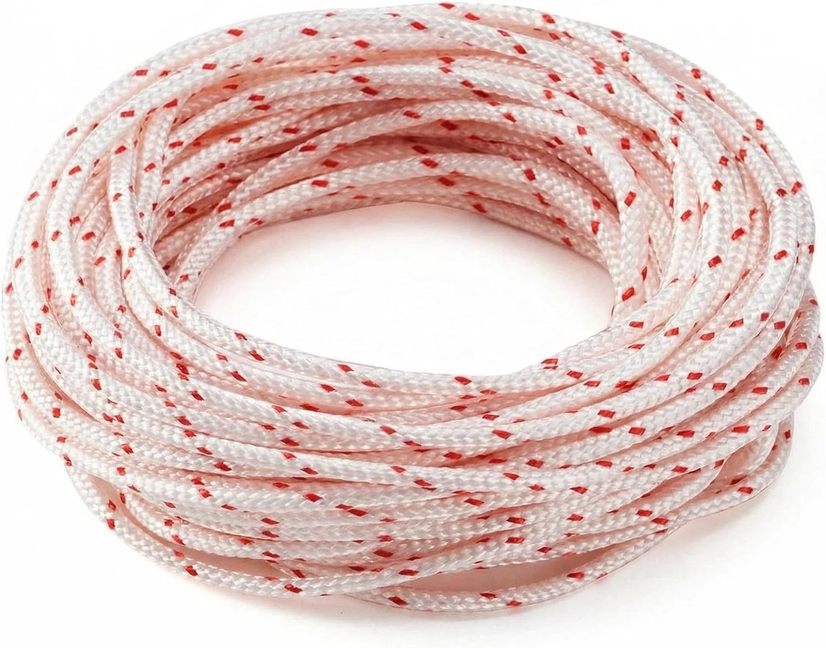 SnelShoppen - 10 m Vervangings Touw 3.5 mm Nylon Tuinmachines Startkabel, Geschikt voor Motorzaag, Grastrimmer en Bosmaaier, Duurzaam en Sterk Voor Tu