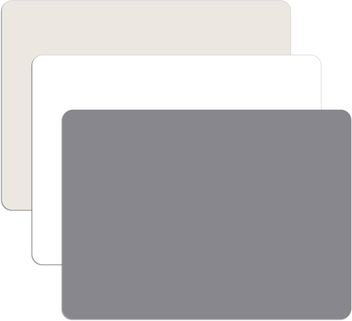 SnelShoppen - 3 Stuks Silicone Mat 40x30cm | Antiaanbak Kneedmat, Non-Slip Craft Pad voor Schilderen, Knutselen, en Handwerk | Ideaal voor Keuken, Eet