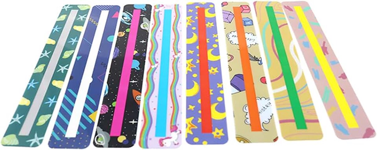 Leesstrips highlight strips gekleurde overlay highlight bladwijzers helpen met dyslexia voor Dyslexia Kind Volwassen