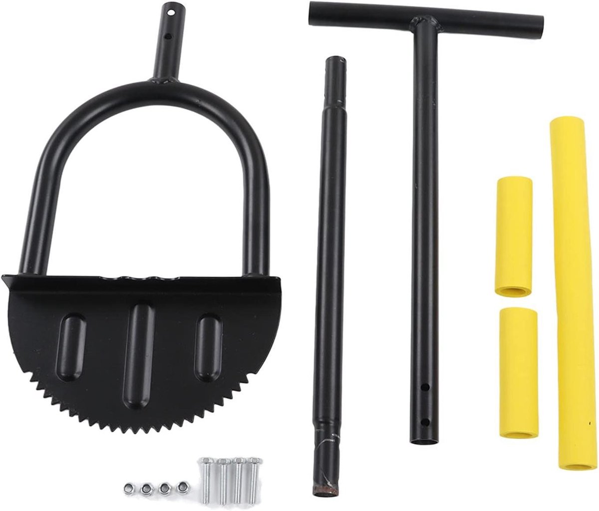 Graskantensnijder Handmatig - Kantensteker Gazon - Strakke Randen Maken - Ergonomische T-greep - 95 cm steel - Grijs
