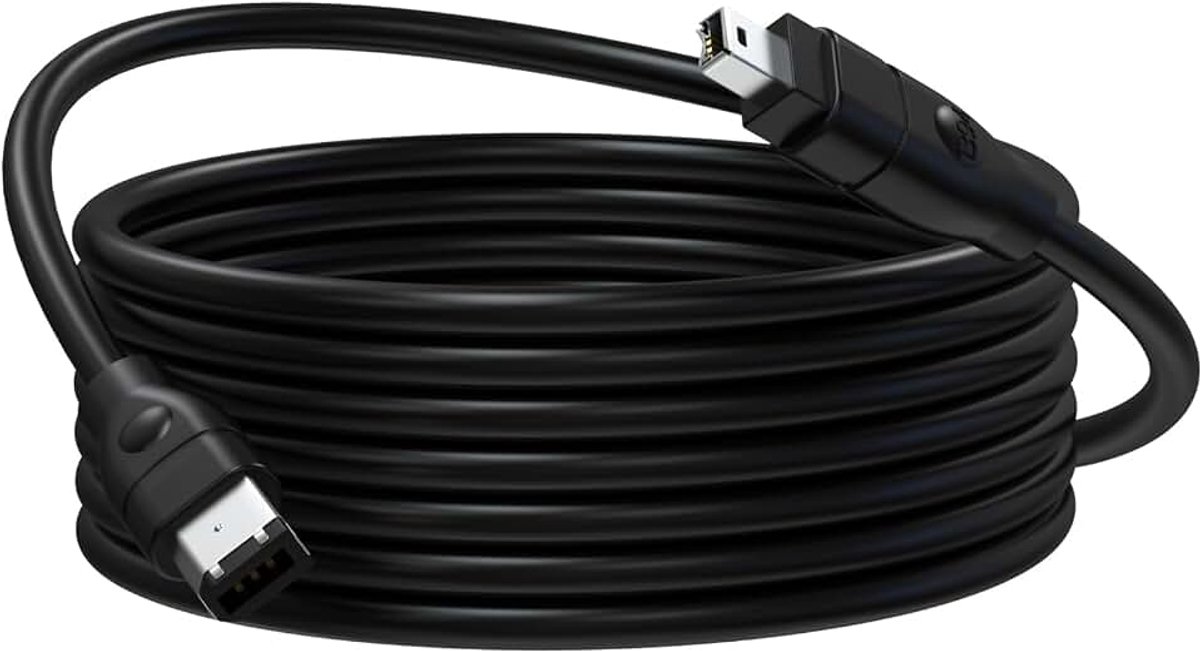 FireWire-kabel 6-pins naar 4-pin, iLink DV-kabel, 1,8 m Firewire 400 IEEE 1394 verbindingskabel voor Sony DV Handycam, camcorder, camera, printer, harde schijf en andere IEEE 1394-apparaten