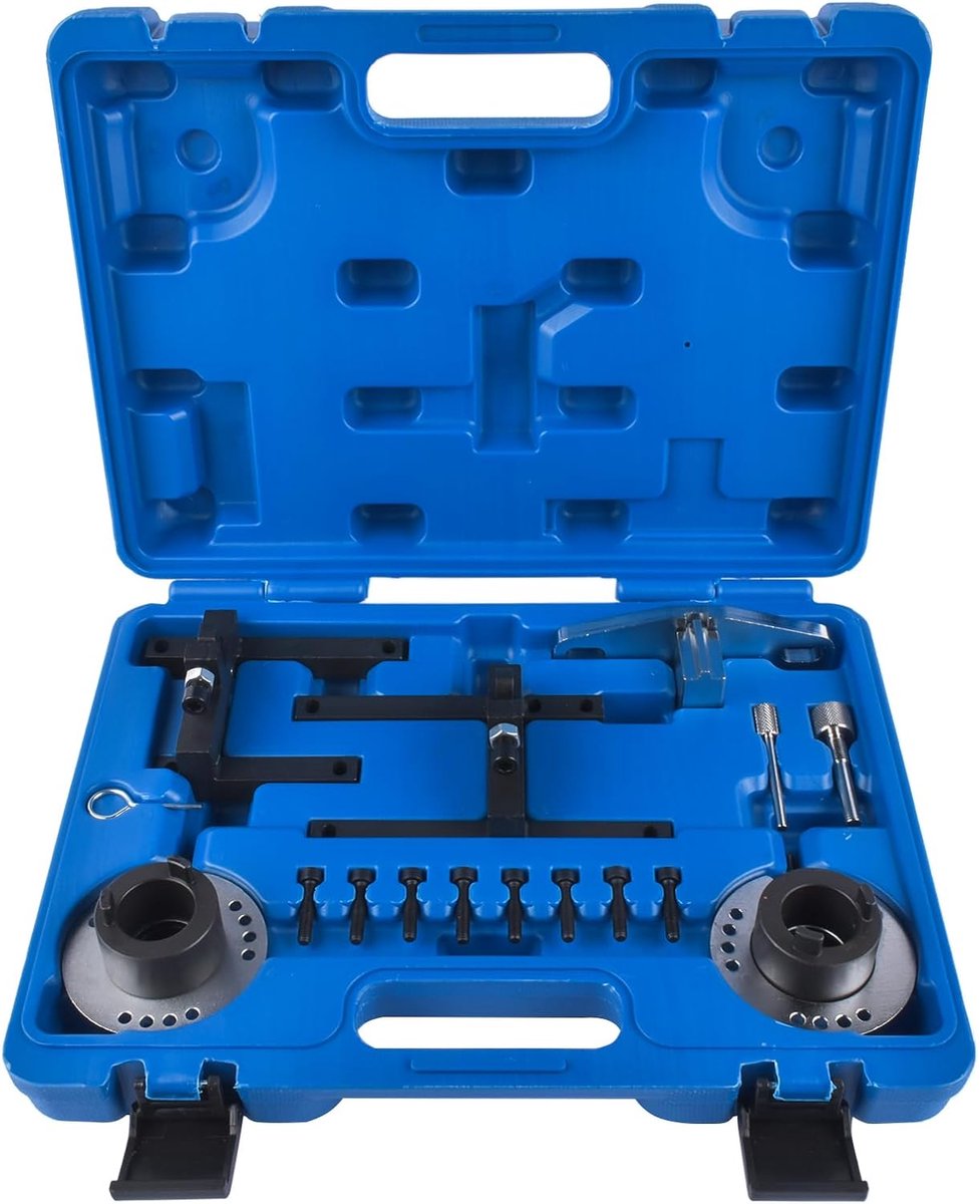 16-delige motorinstelgereedschapsset, tandriemgereedschap, compatibel met Fo*rd 1.0 3-cilinder SCTi-motor, gereedschapsset voor riemmotor, nokkenassen