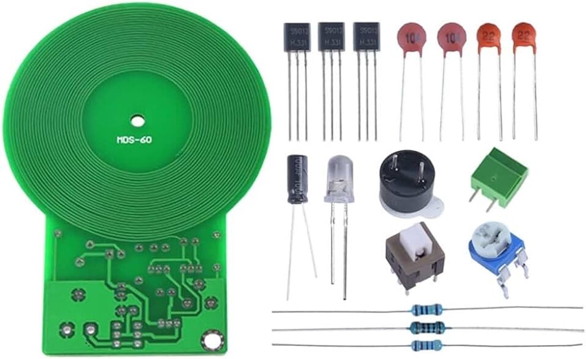 Metaaldetector Kit Elektronische Solderen Praktijk Kit, DC 3-5V Contactloze Sensor Board Module voor DIY Elektronische Solderen Praktijk