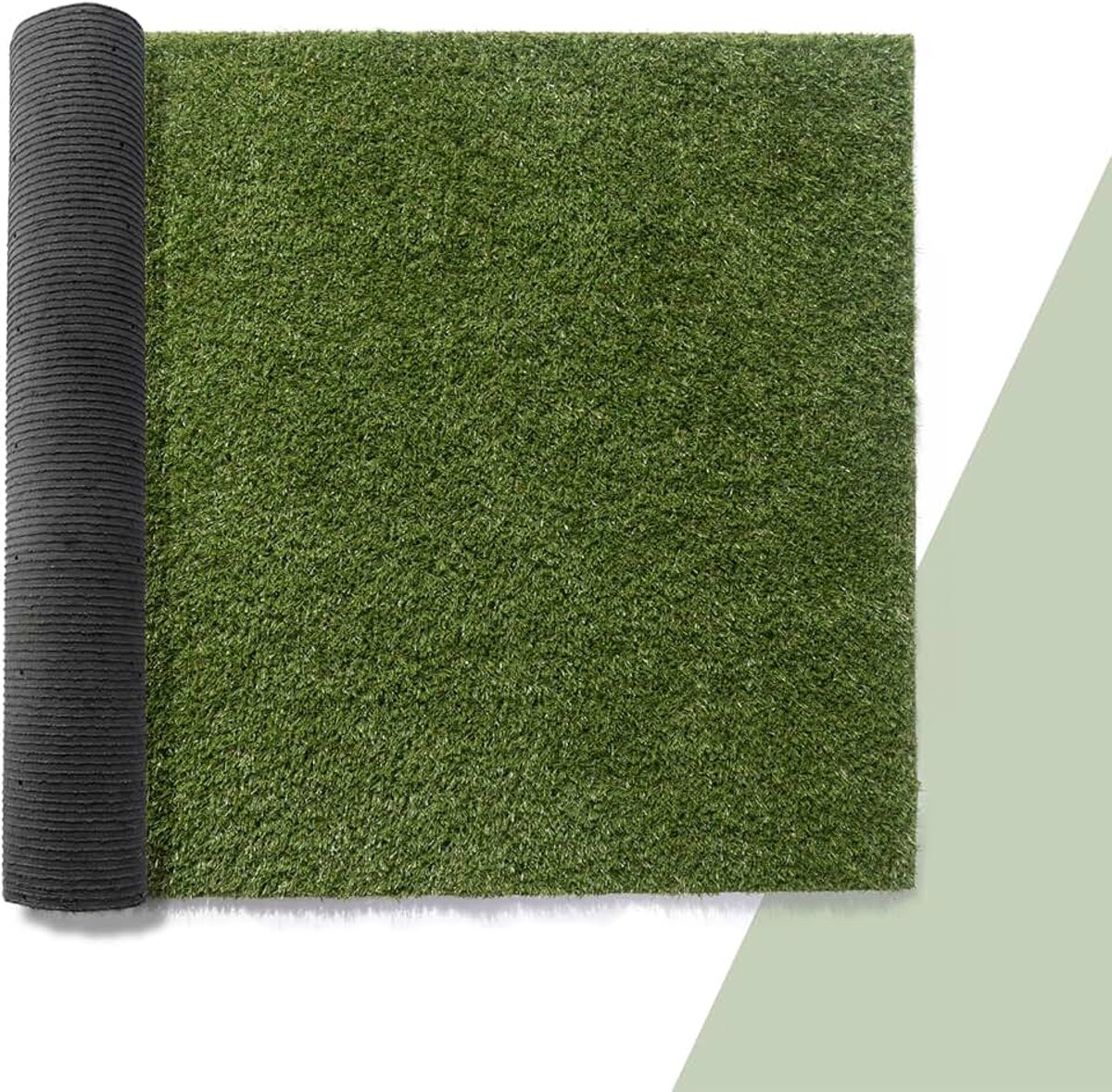 Home Kunstgras Tuin Balkon Terras Grastapijt Indoor Outdoor Vloerkleed Wasbaar Natuurlijk Zacht Natuur Uitstraling, Model:14mm, Maat:200x200cm