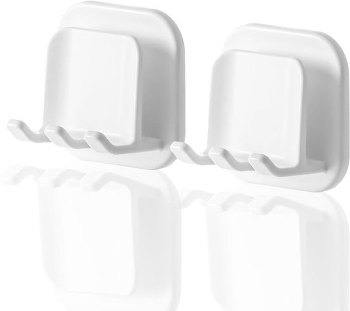 Tandenborstelhouder - Wandmontage - Waterdicht - Badkameraccessoires - Multifunctionele haak - 2 stuks