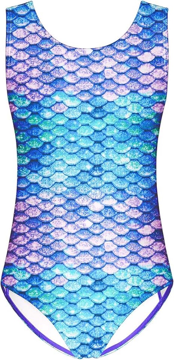 Meisjesbadpak voor kinderen, sport, rugvrij, badmode, elastisch, Hawaï-zwempak, mode, eendelige badkleding voor meisjes, 4-13 jaar