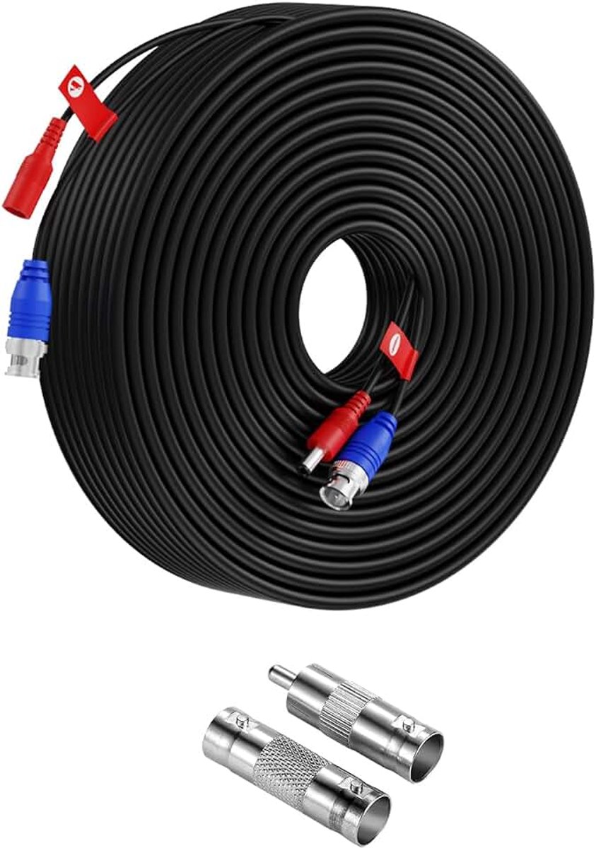 30 Meter BNC kabel Video Power Verlengkabel voor CCTV Bewakingscamera DVR Systeem
