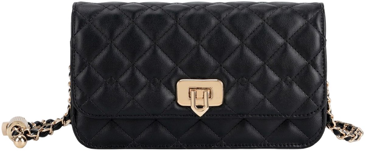 SEIDENFELT MANUFAKTUR schoudertas Sande Crossbody Bag Black zwart