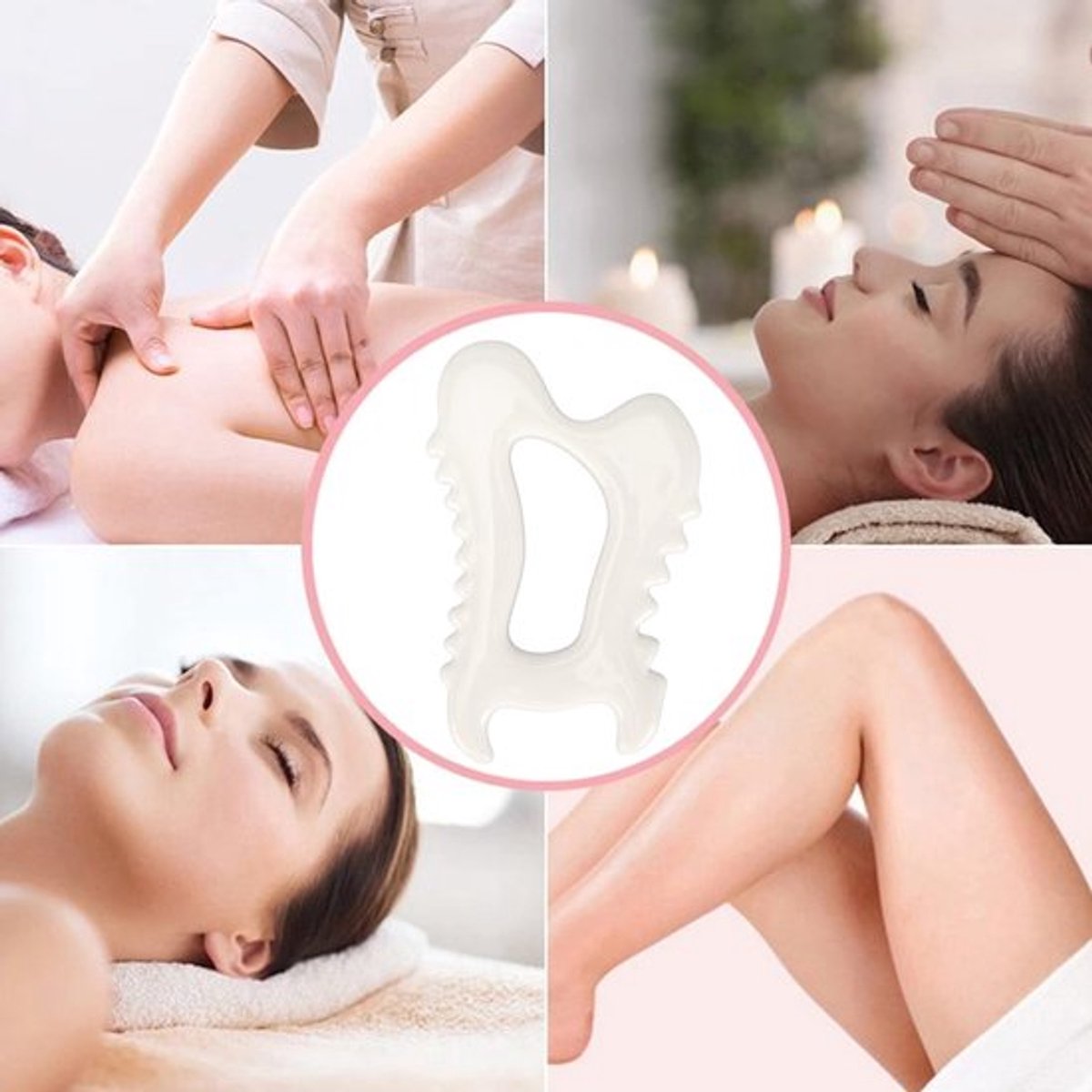 Gua Sha Massage - Keramisch Materiaal - Weefselmobilisatie - Antistatisch - Duurzaam - Universeel Gebruik op het lichaam - Massagehulpmiddel