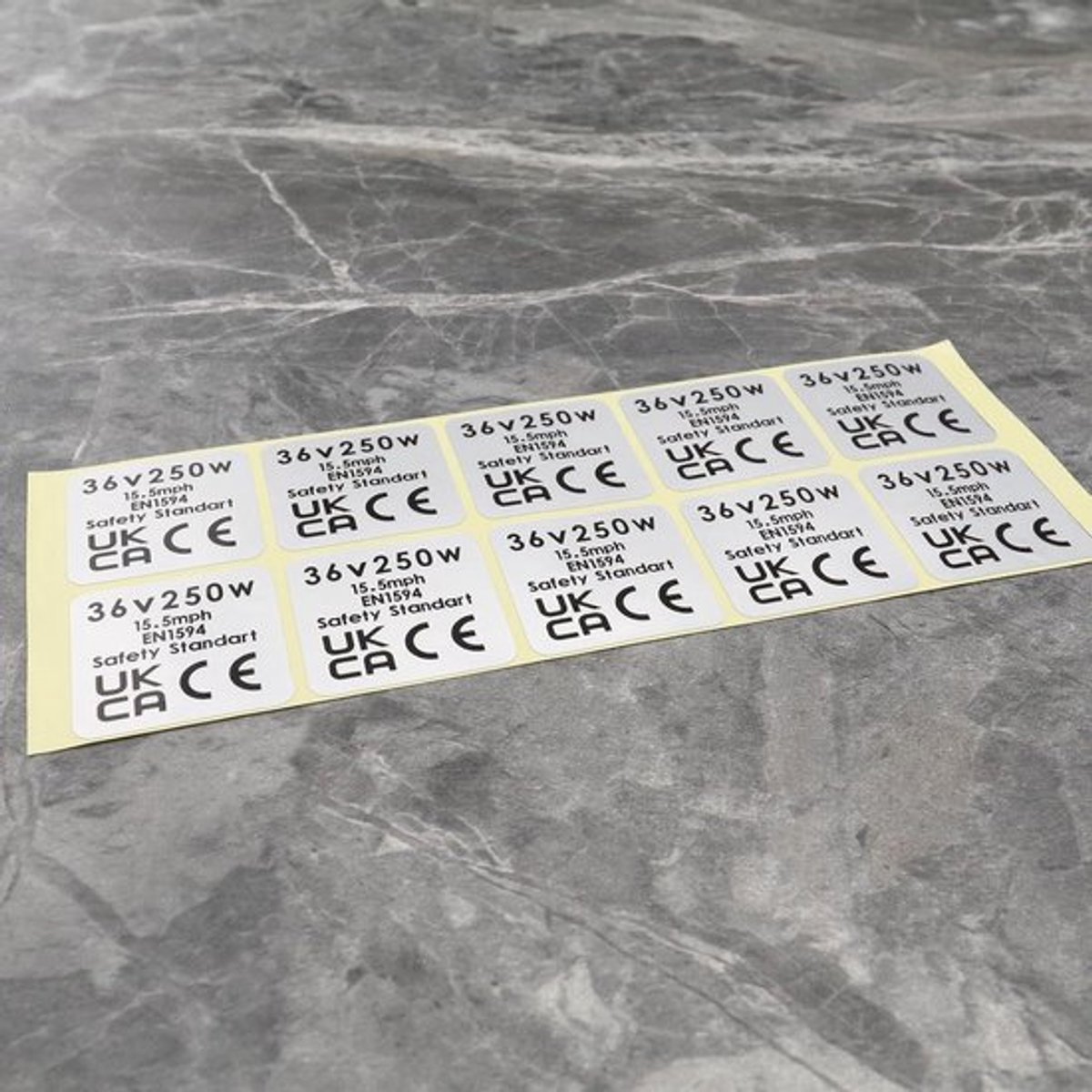 Sticker - Motor - Waterdicht - 36V 250W - CE Label Tags - BAFANG BBS02B BBS01 - 10 stuks - Mid Drive Motor - Compatibel met - Zwart - Model