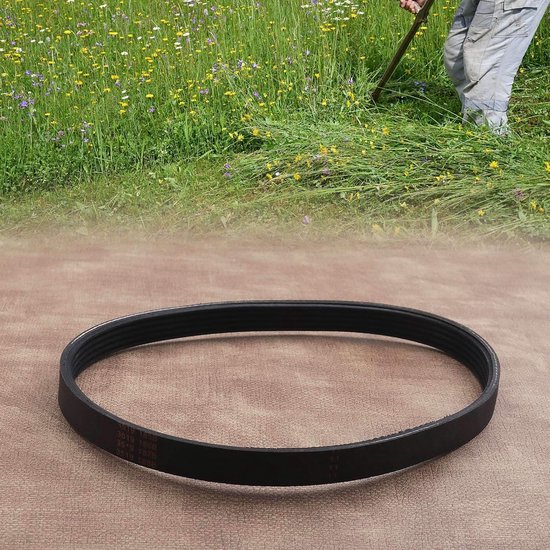 Aandrijfriem Grasmaaier - Vervangingsriem Rubber - Gazon Onderhoud - Gesloten Lus Ontwerp - 12 mm Breed - Zwart — afbeelding 5
