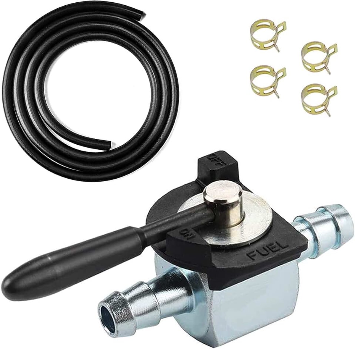 07-403 Brandstofafsluiter 180 Graden Kogelkraan voor Zware Toepassingen voor Diesel Benzinegas voor Scagg 48568, voor 1/4 inch brandstofslang