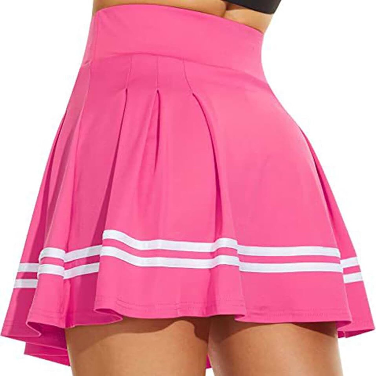Tennisrok voor dames, hoge taille, met ingebouwde voering, shorts, meisjes, school, uniform, skates, rok met 2 zakken