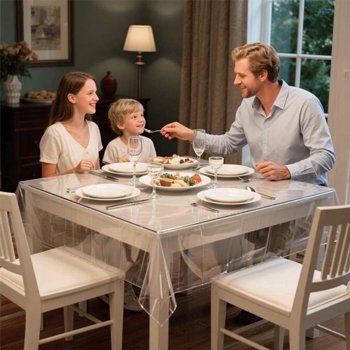 Transparant tafelkleed PVC 100x150 cm - Afwasbaar en sterk - Tafelfolie voor extra bescherming