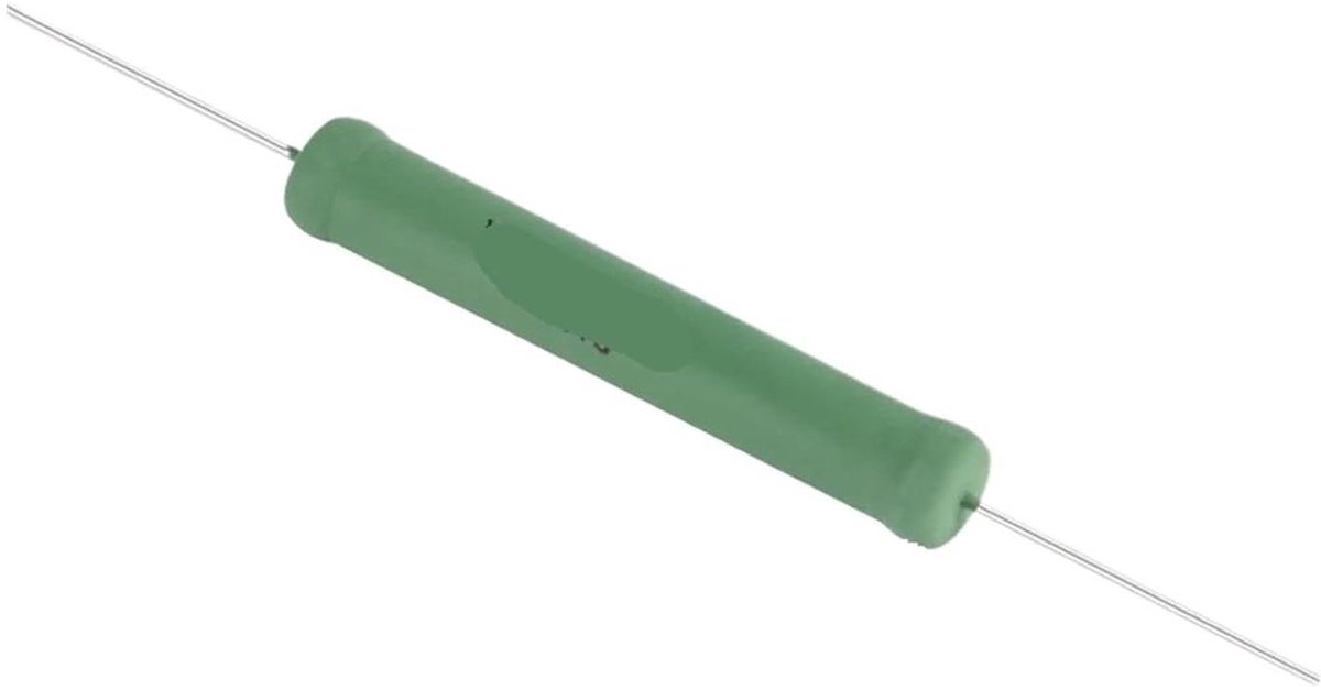 Keramische Weerstand - Draadgewonden Weerstand - Elektronica Reparatie - Koperen Poten - 6 Watt 120 Ohm - Wit