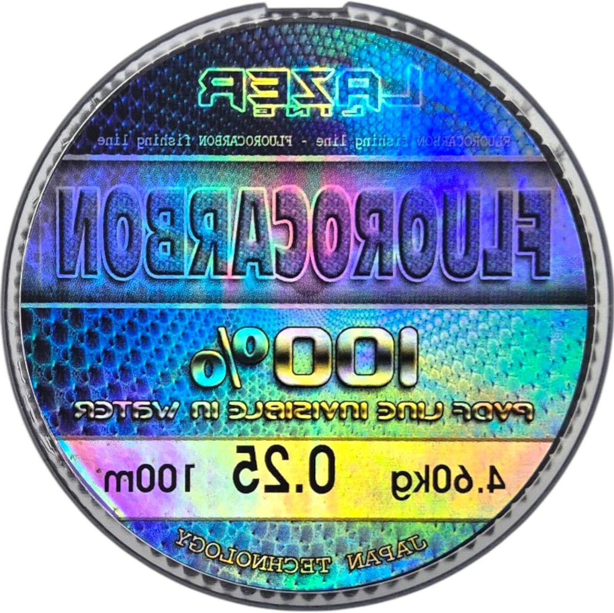 Fluorocarbon Vislijn - Visdraad Fluorocarbon - Vissen Roofvis - Vrijwel Onzichtbaar - 100m 0.25mm - Transparant