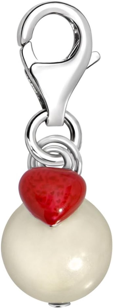 Verzilverd Hartjes Thema Charm Bedel Hangers voor Armbanden en Accessoires