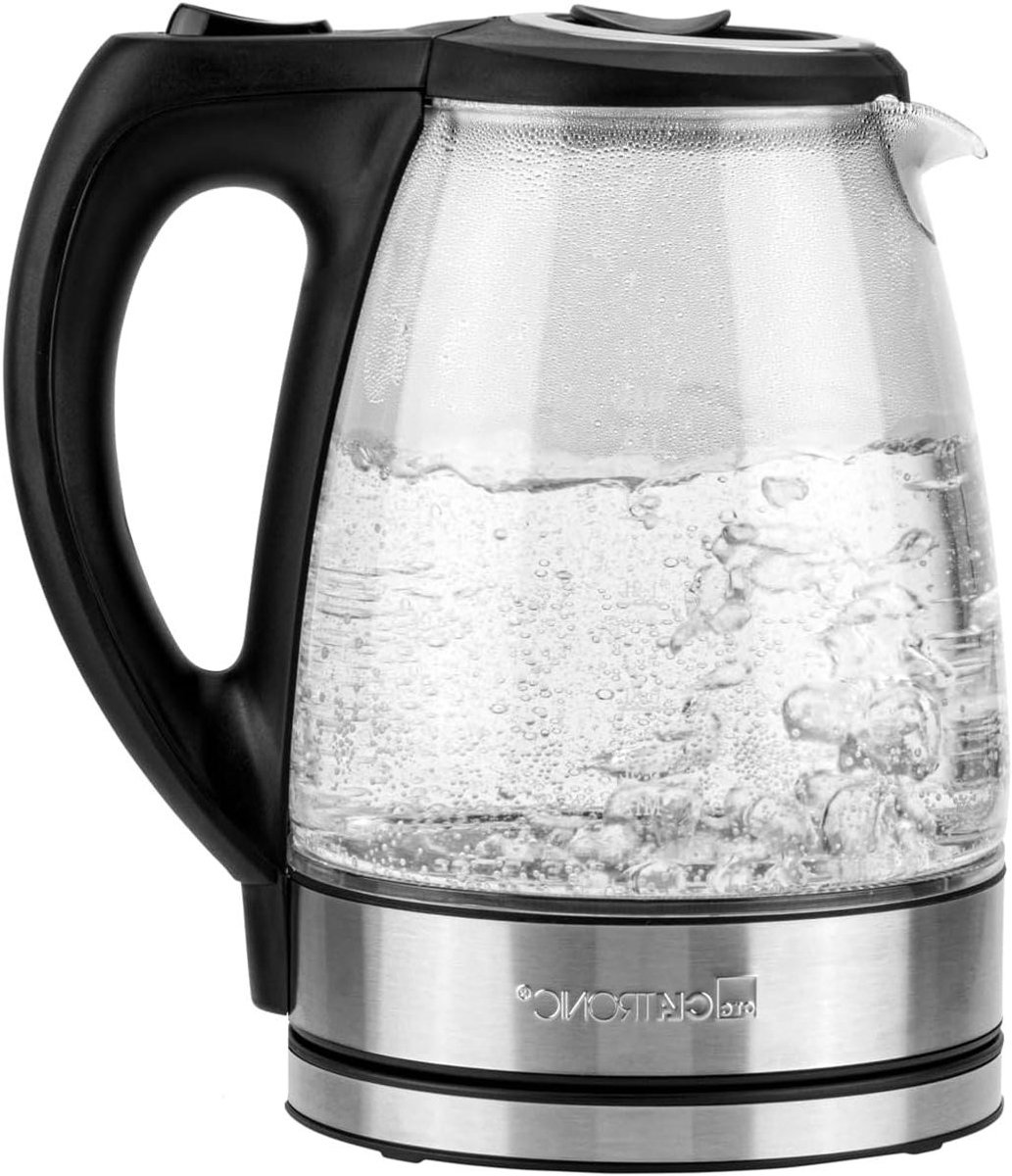 Glazen waterkoker - Kookapparaat - Snel water koken - Veiligheidsdeksel - 17 liter - Glas/staal