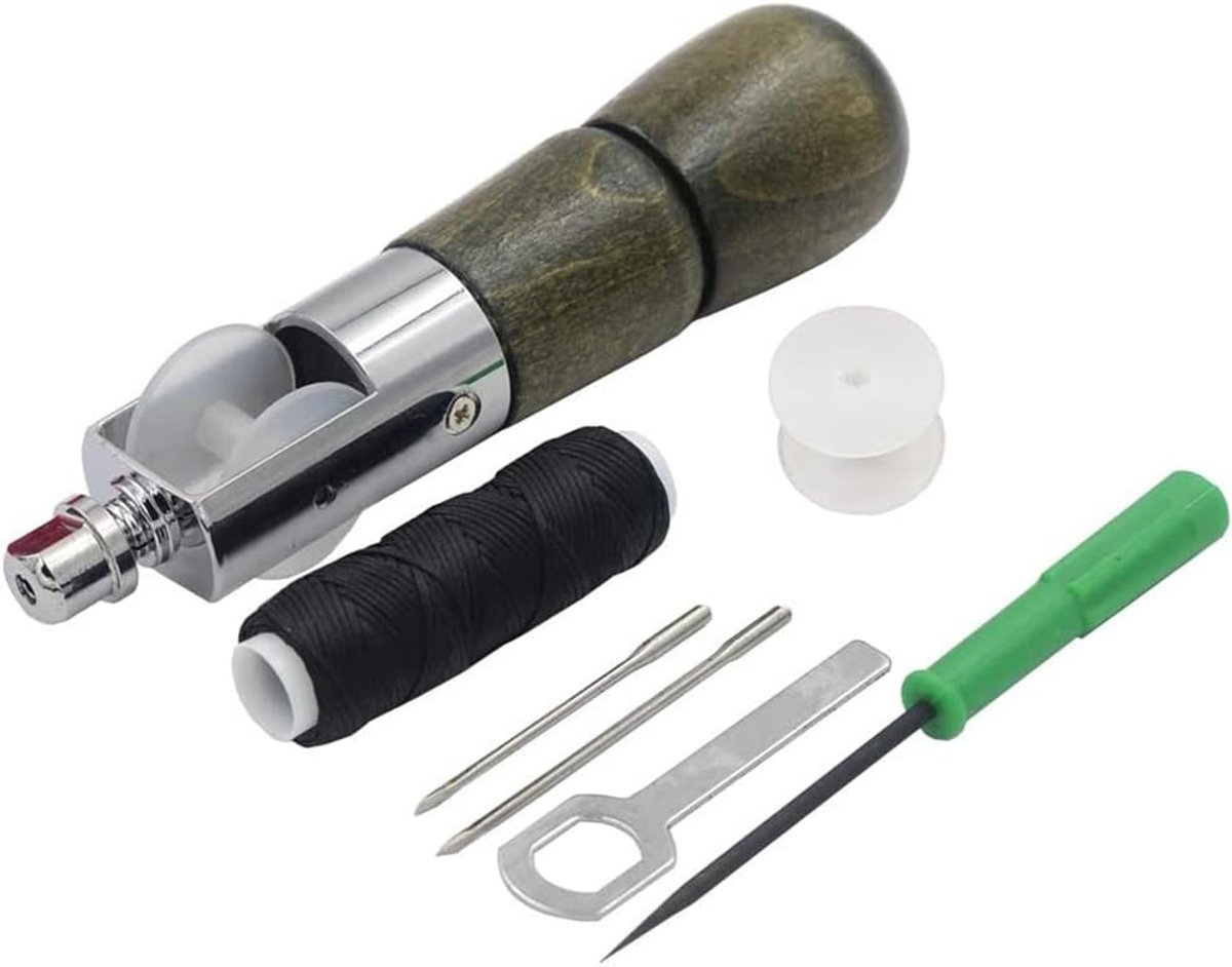 7 in 1 Lederwerk Hand Naaien Awl Kit Snel Stikken Vetergereedschap