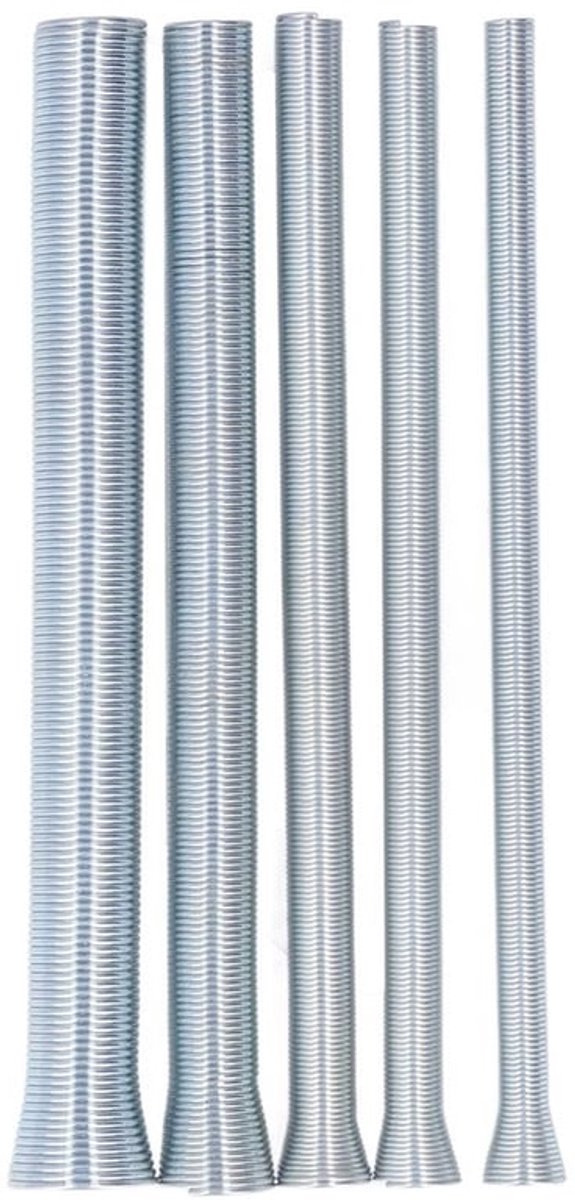 Buisbuigset 5-in-1 - Veerbuisbuiger - Koper/aluminium/dunwandige stalen buizen - Stabiel en duurzaam - Verenstaal - Handmatig gebruik - Pijpenbuiger