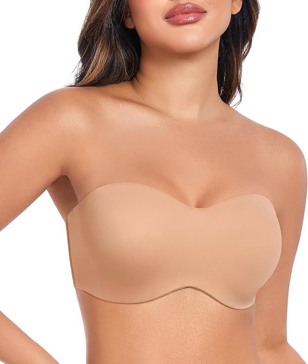 Plus Maat Beugel Voor Dames Bandeau Strapless Multiway BH