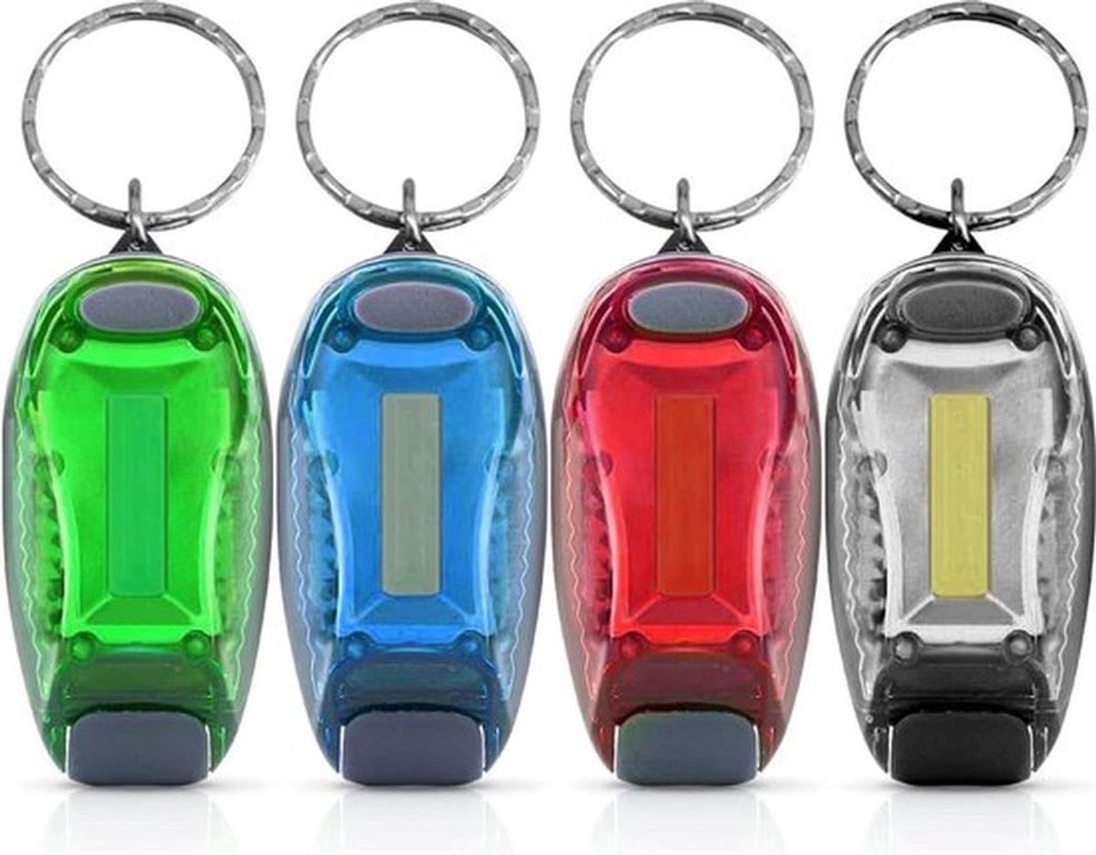 LED-knipperlicht schooltas clip- 4 stuks - veiligheidslicht voor kinderen - 3 lichtmodi - batterijverlichting - buitensporten - nachtlopers - honden .