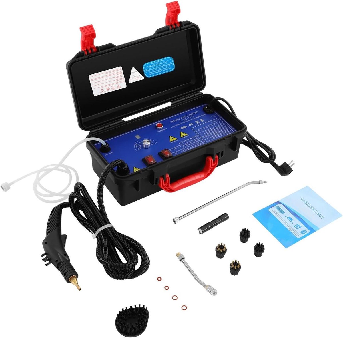Stoomreiniger Handheld - Krachtige Stomer - Diepe Reiniging - 3000W Hoge Druk - 3.5 Bar - Zwart