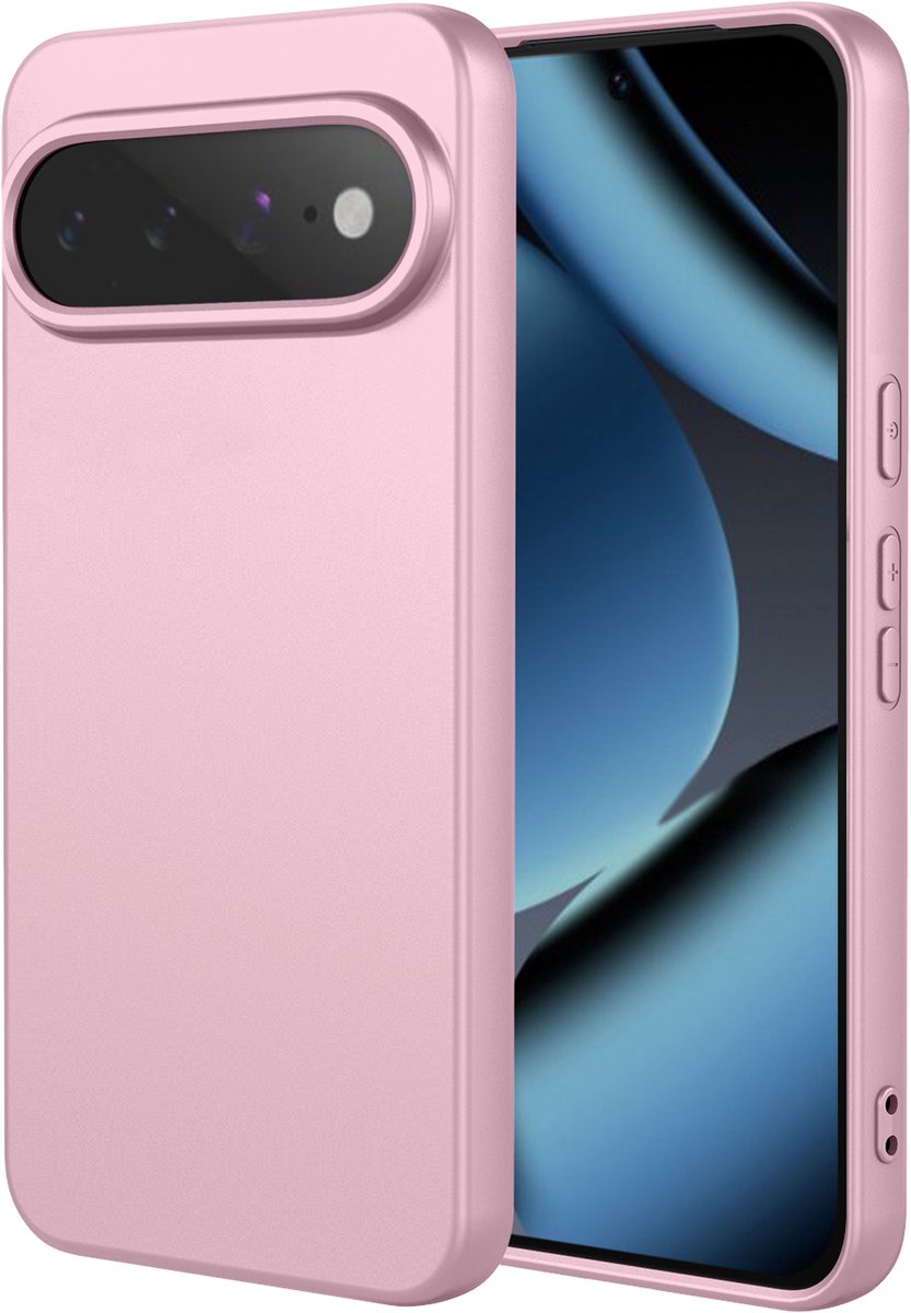 MobyDefend Hoesje - Geschikt voor Google Pixel 11 Pro - Matte Siliconen Backcover - Licht Roze