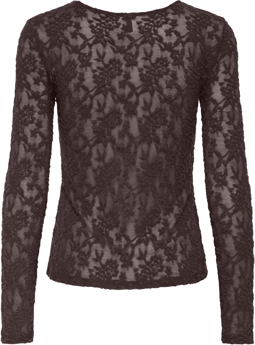 Only Top Onlblaise L/s Top Jrs 15356155 Coffee Bean Dames Maat - L