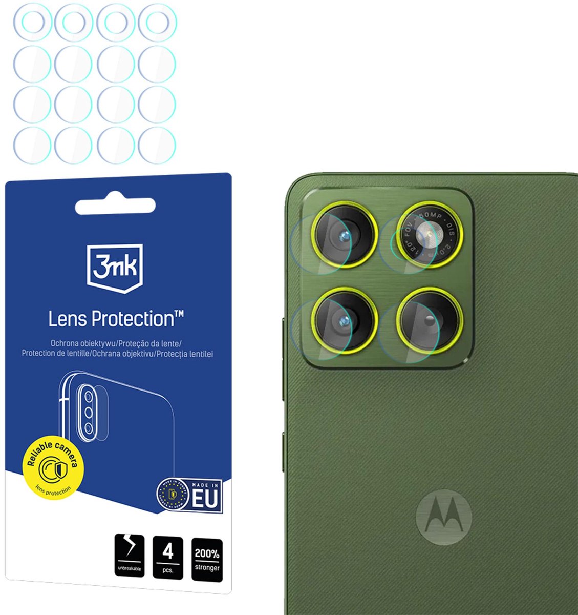 3Mk Lensbescherming Voor Motorola Edge 70, Lensbescherming, Anti-Breukglas.