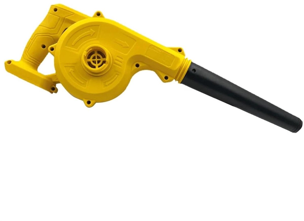 Ventilator Blaaszuiger - Lucht Bladblazer - Stof Verwijderen - 2-in-1 Functionaliteit - 32 cm - Geel