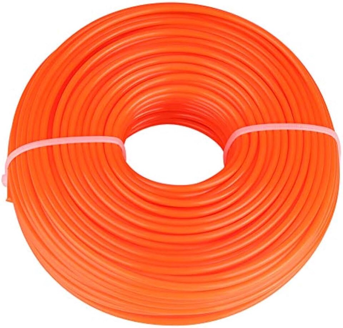 Draad Nylon, 3 mm, Oranje, 50 m, Rond Koord voor Grasmaaier en Bosmaaier