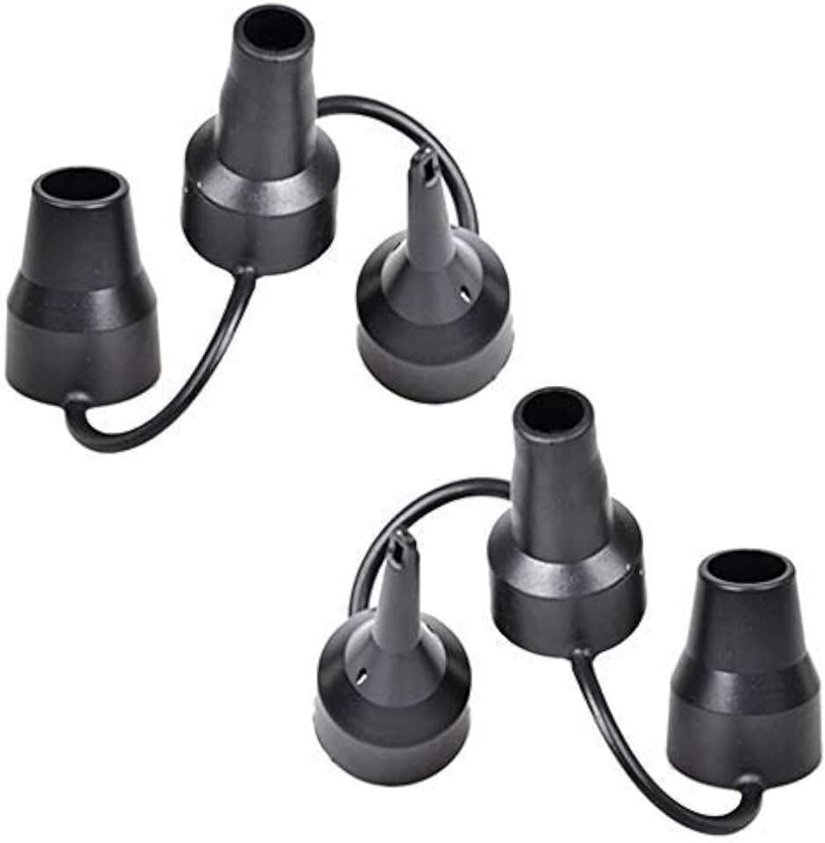 2 Stks Plastic Nozzle Luchtpomp Nozzle Vervanging Opblaasbare Pomp 3 Maten Plastic Nozzle voor Gedeeltelijke Luchtbed, Luchtpomp Accessoire