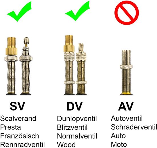 Ventieladapter Fiets - Frans Dunlop - Banden Oppompen - Universele Pasvorm - 2 Stuks - Zilver — afbeelding 2