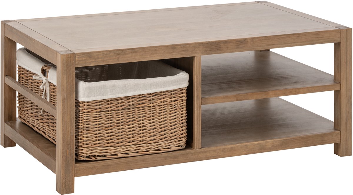 J-Line Salontafel Blois - grenenhout - naturel