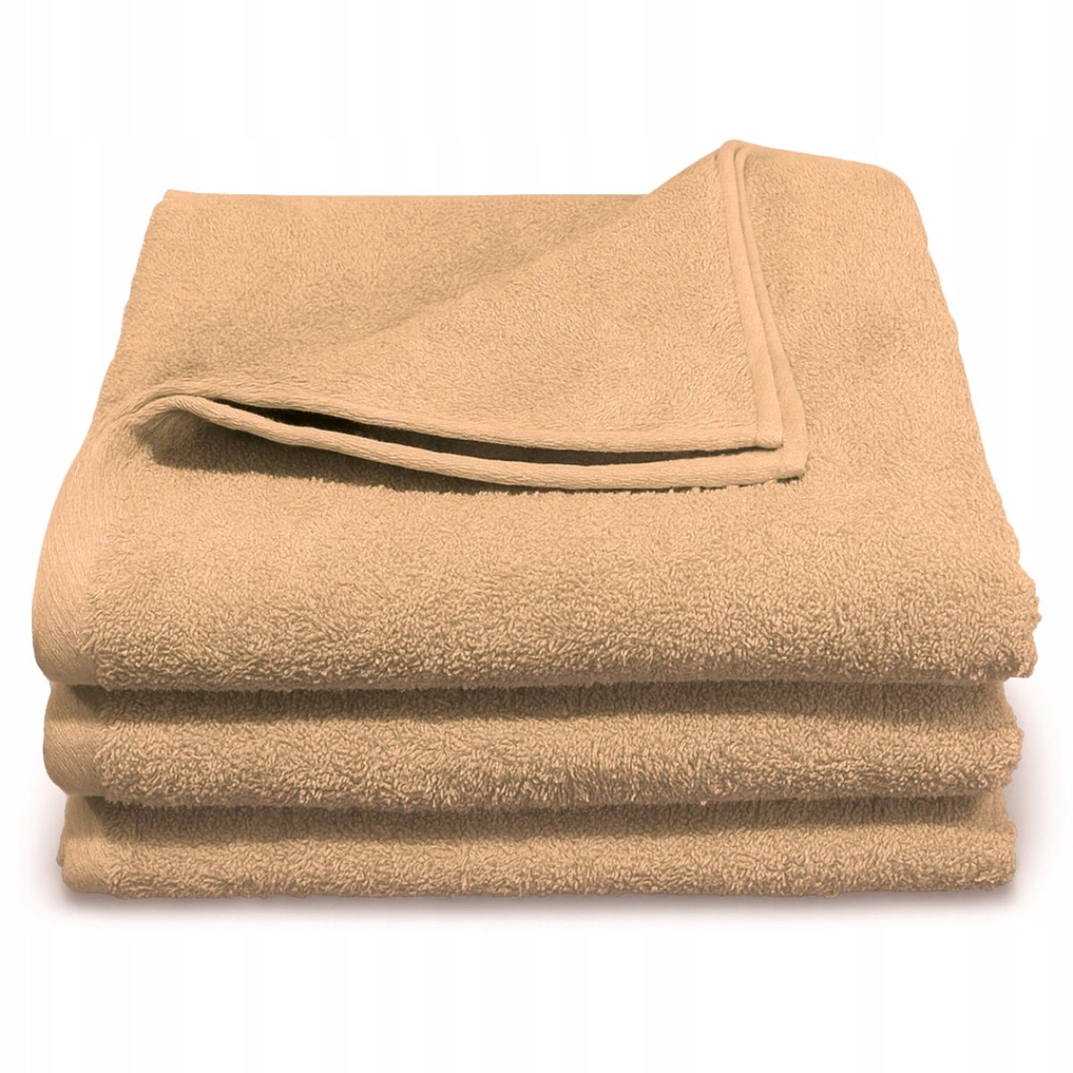 Luxe Beige Badhanddoek 50x100 cm - Dikke Katoenen Badstof 500 GSM