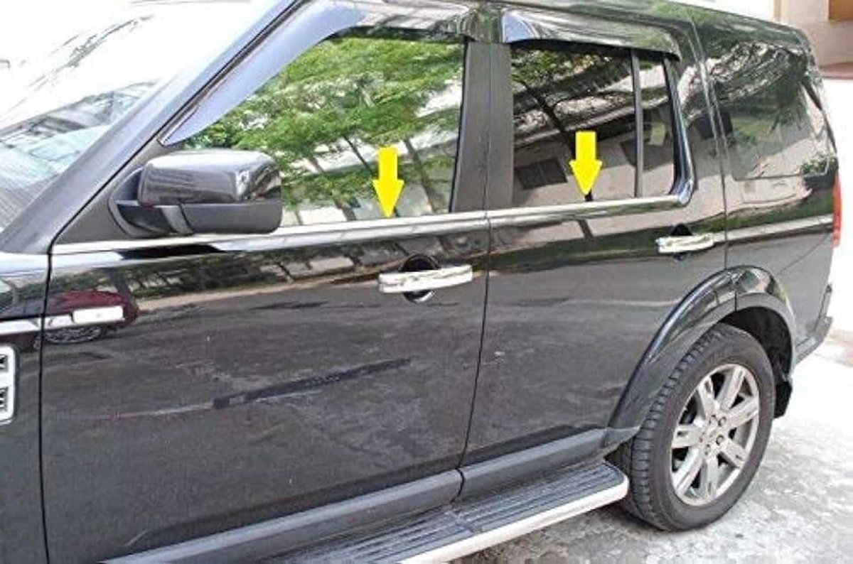 3 & 4 RVS Chroom Ramen Frame Trim Cover 4 Stuks