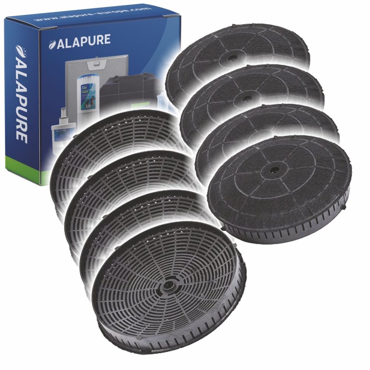 4x Koolstoffilter voor Beko 9178002736