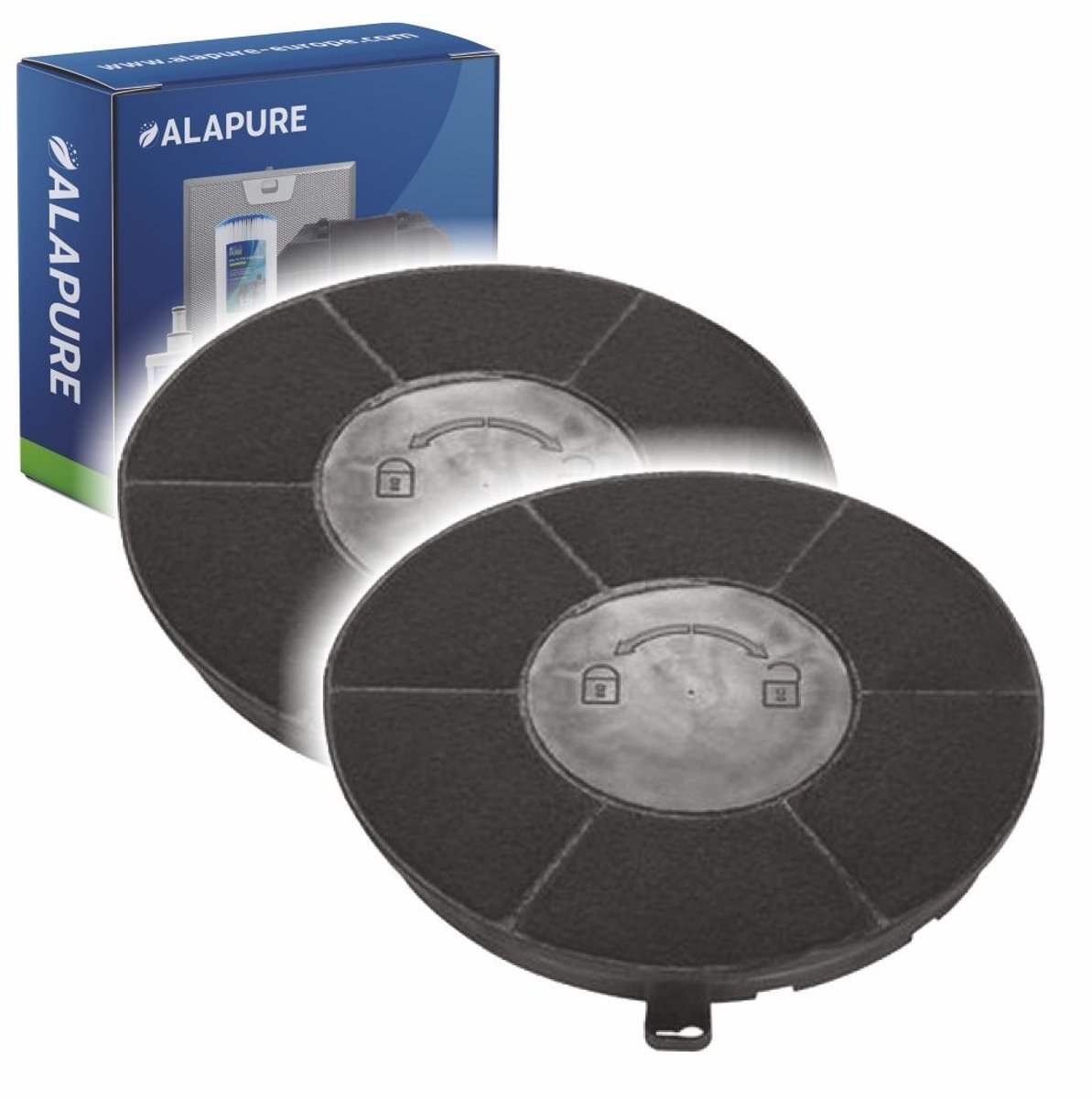 2x Koolstoffilter voor Beko 9178011216