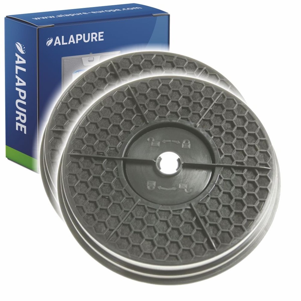 2x Koolstoffilter voor Faber 112.0540.783 / F-22 NAUTILUS
