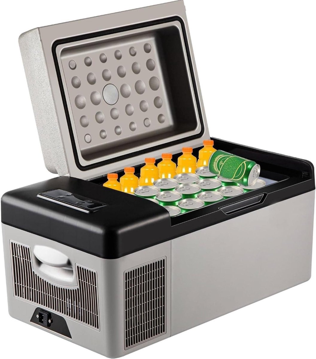 Elektrische koelbox - Draagbare vriezer - Outdoor avonturen - Compressor koeling - 20 liter inhoud - Zwart