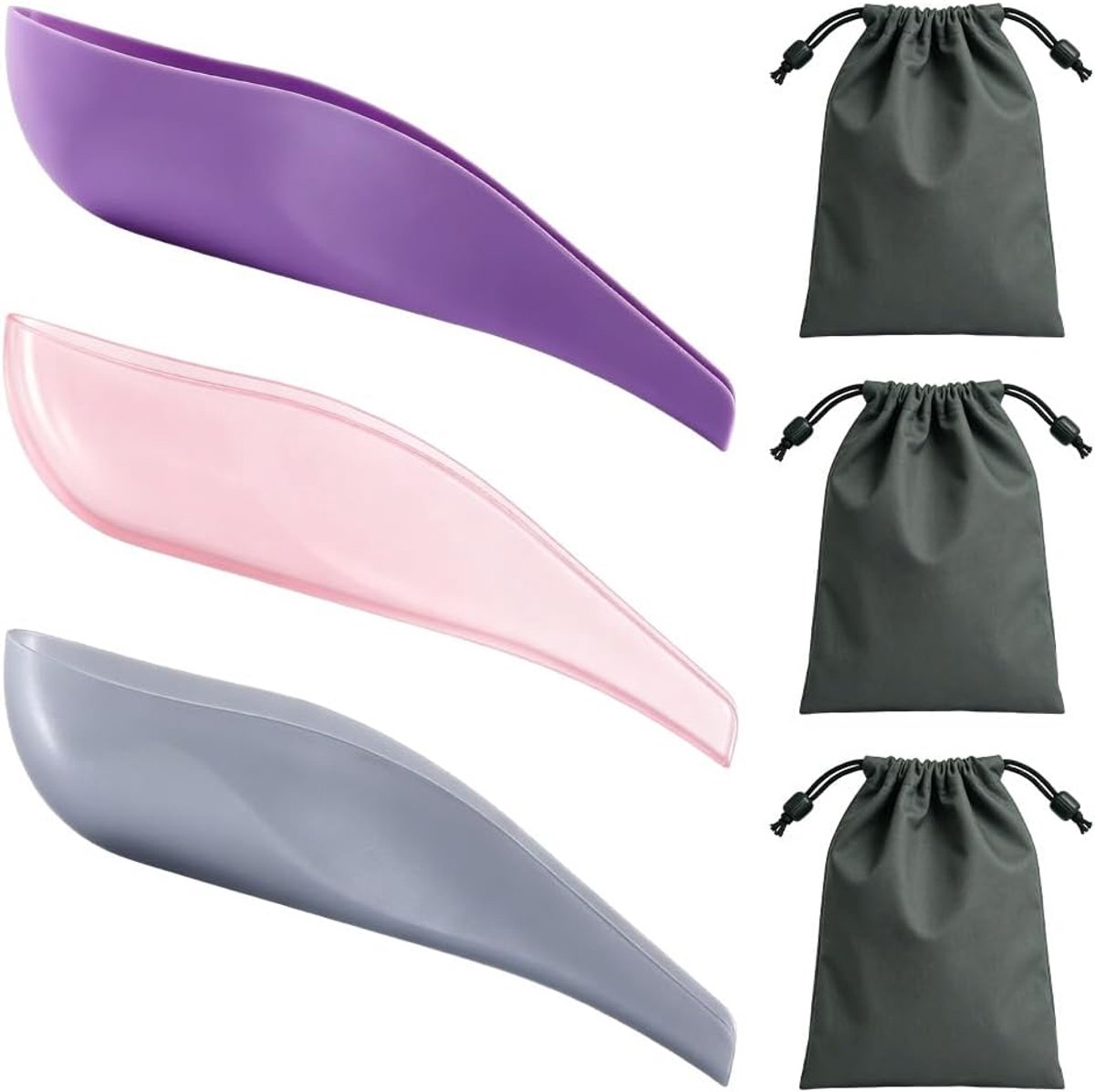 3 stuks urinoir voor vrouwen, plashulp voor vrouwen, herbruikbaar, urinoir vrouwen met waterdichte opbergtas, geleverd voor outdoor, reizen en kamperen